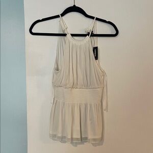 Elegant White Sleeveless Top